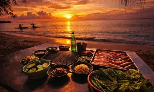 사이판 선셋 죠스 BBQ 디너 후기: 잊지 못할 추억!