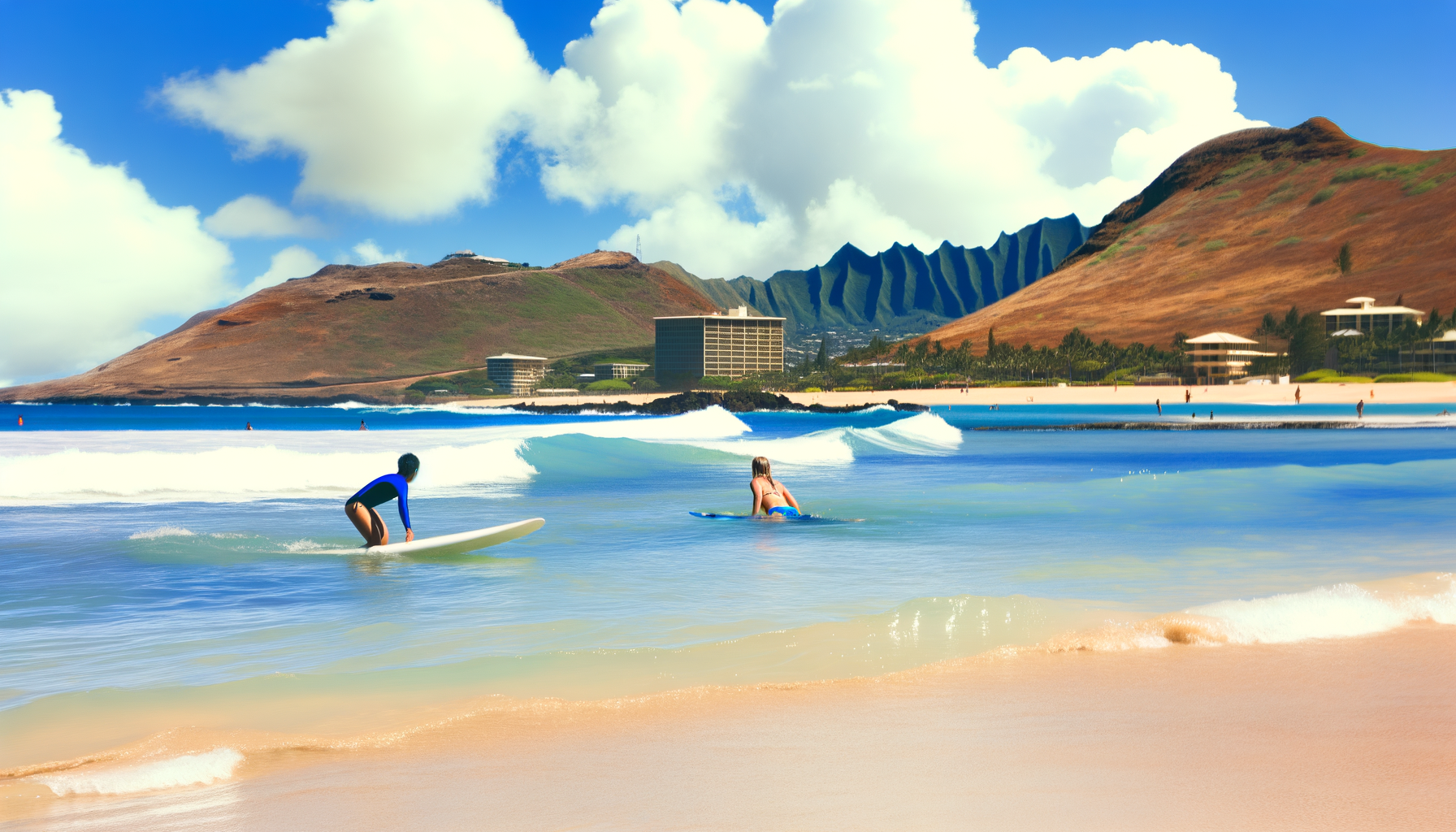 하와이 첫 서핑 도전! 한인 강사님과 인생 파도 만끽 🏄‍♀️