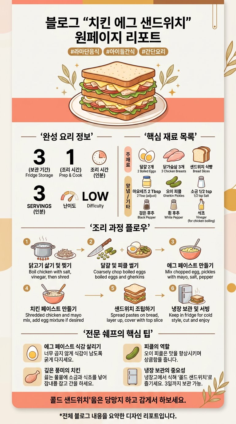 치킨 에그 샌드위치 infographic_onepage_report